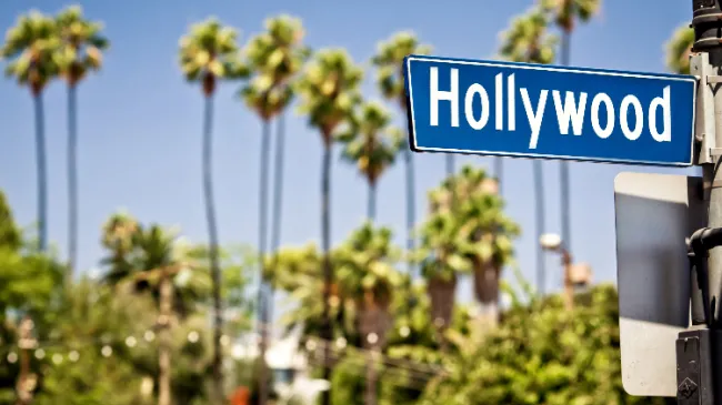 hollywood street sign